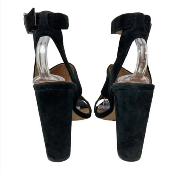 Madewell Black Suede Strappy Octavia Sandals - Size 8 - Picture 6 of 10